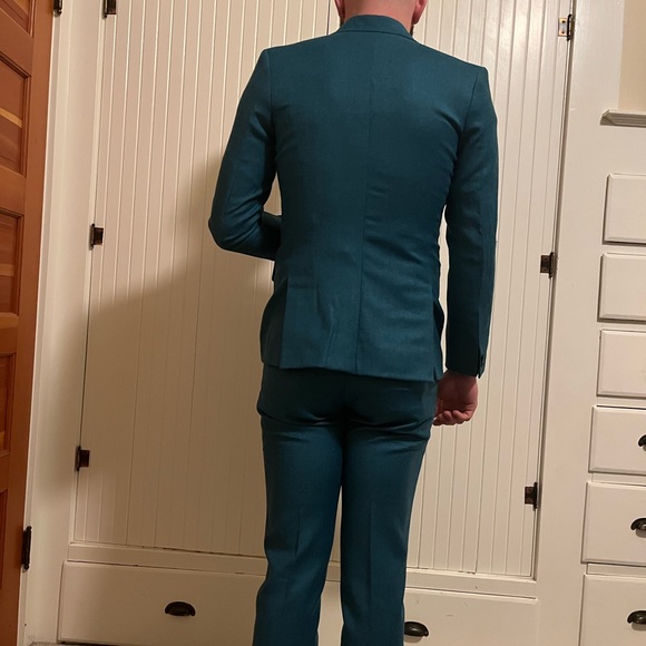 custom teal suit - Picture 3 of 3